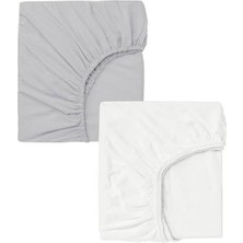 Asitan Cotenconcept 2 Adet 40 x 80 + 10 cm Anne Yanı Lastikli Penye Kumaş Bebek Çarşafı