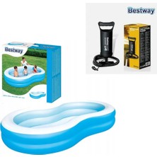 Asitan Pompalı- Jumbo Oval Renkli Havuz, Şişme Çocuk HAVUZU-54117
