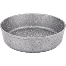 Asitan 3411 Granit Yuvarlak Fırın Tepsisi Gri 30 cm