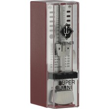 Asitan Wittner Taktell Super Mini Metronom Kunststoffgehäuse Ohne Glocke Rubinrot