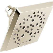 Asitan Faucet 5-Spray H2OKINETIC Raincan Duş Başlığı, Parlak Nikel Duş Başlığı, Kare Duş Başlı