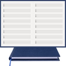 Asitan Bidefter Gitar Nota Defteri - (Tab Anahtarlı Sol Kesik Çizgili)% 100 El Yapımı, El Dikişi, (I