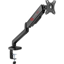Asitan GO-5336 Tek Monitör Kolu, Gaz Yayı Destekli Ayarlanabilir Stand, 43 Ila 81 cm Ekranlara Uygun, 9 K