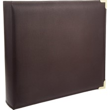 Asitan (Burgundy Oxford) - Pioneer 30CM By 30CM 3-Ring Sewn Oxford Scrapbook Binder, Burgundy