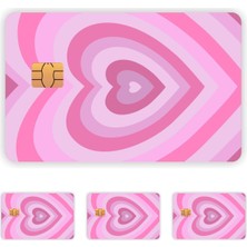 Asitan Adet Pembe Kalpli Kart Kaplama Kart Etiketi