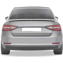 Asitan Omsa Line Skoda Superb 3 ile Uyumlu Spoiler Piano Black Abs 2015-2019 Arası