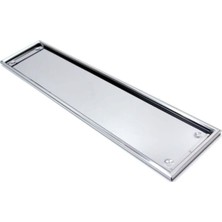 Asitan Paslanmaz Metal Plaka Altlığı Krom Plakalık