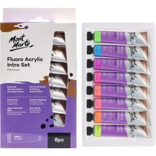 Asitan Fluro Akrilik Boya Giriş Seti, 8 Parça