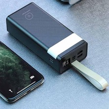 Asitan Powerbank Kaliteli Orjinal Markaled Işıklı Şarj Durumu Göstergesi Taşıma Ipli 30000 Mah ve 4