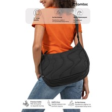 Tomtoc Terra Puffy Serisi T34 11" - 9l Siyah El ve Omuz Çantası - T34M1D1