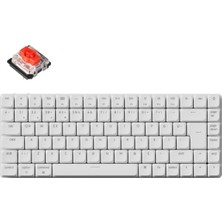 Asitan K3 Max%75 Rgb Türkçe Red Switch Kablosuz Beyaz Mekanik Klavye