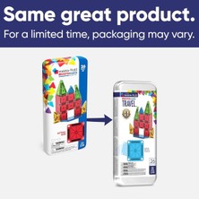 Asitan Micromags 26 Parçalı Seyahat Manyetik Yapı Seti – Bold Colors, Orijinal Manyetik Yapı Markası