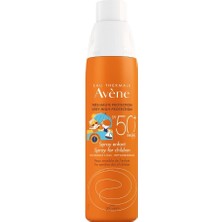 Asitan Eau Thermale Avene Çocuk Sprey Güneş Kremi Spf 50+ Vücut Için Yüksek Koruma Sağlayan Hassas G