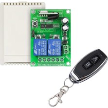 Asitan Mauedest 433MHZ Evrensel Uzaktan Kumanda Anahtarı Kablosuz Röle 2ch Modülü Verici Alıcı Dc 12V