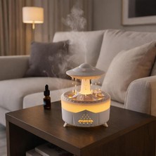 Asitan Robeve Ufo Yağmur Damlası Aroma Difüzörü – Hava Nemlendirici Buhar Makinesi – Raindrop Modl