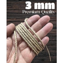 Asitan Flea Market 3mm Kalınlık, 50 Metre Premium Kalite Jüt Halat Ip