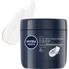 Asitan Nıvea Men Erkek El ve Vücut Bakım Kremi Deep Dimension 400ML,YOĞUN Nemlendirici,ferah Koku,yenile