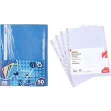 Asitan Noki Eco Telli Dosya Mavi 50 Li + Eco Poşet Dosya 100 Lü