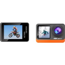 Asitan Qifit 4K 60FPS Aksiyon Kamerası, Ultra Hd Wifi Su Geçirmez Spor Kamera, 2 Inç Dokunmatik Ekran,