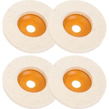 Asitan Öğütücü Için Keçe Tekerleği, Yün Keçe Parlatma Diski / 4x Yün Yuvarlak Parlatma Parlatıc