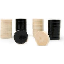 Asitan 30MM Iki Zar Hediyeli Lux Plastik Tavla Pulu No3