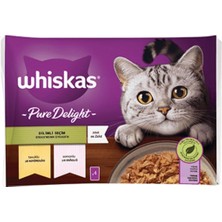 Asitan Pouch Pure Delight Jöle Içinde Tavuklu ve Somonlu Yetişkin Kedi Konservesi 4X85 gr