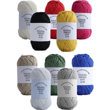 Asitan 25 Gram Mini Cotton SERISI%100 Pamuk Örgü Ipi 10 Renk Punch ve Amigurumi Ipi