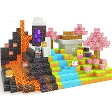 Asitan Manyetik Yapı Küpleri, Magic Portal Set, 100 Parçalı, Çocuklar Için, 2 cm Küp Boyutu, Pürüz