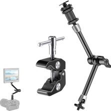 Asitan Premium Profesyonel Magic Arm Dslr Kamera Tutucu Süper Kelepçeli Mengene Stand, 1/4 3/8 Dişli Fla