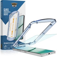 Asitan Galaxy S25 Serisi ile Uyumlu Easyfit Glass Kolay Uygulama Aparatlı Ekran Koruyucu Temperli Cam (Gal
