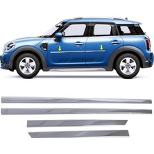 Asitan Melexı Mini Countryman F60 2017-2022 Arası Için Krom Yan Kapı Koruma Çıtası 4 Kapı 4 Parça