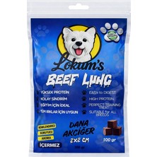Asitan Lokums Köpek Dana Ciğer Küp Kurutulmuş Doğal Ödül Maması, Stick FORM,%100 Doğal, 2x2 cm