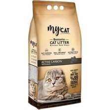 Asitan Original Mycat (10 Lt) Topaklanan Bentonit Kedi Kumu Aktif Karbon (Ince Tane)