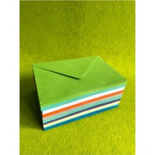 Asitan Bigibu 100 Adet Yapışkanlı Renkli Zarf (13 x 18 cm - 120 Gr) Kalın Gramaj Büyük Boy Renkli Z