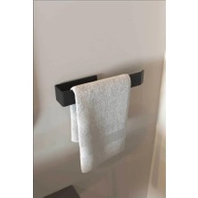 Asitan Paslanmaz Çelik Havluluk Banyo Lavabo Mutfak Mat Siyah
