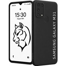 Asitan Samsung M31 ile Uyumlu Kılıf, Içi Kadife Kaplamalı Ince Sıvı Silikon Kapalı Kamera Tam Koru