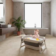 Asitan Katlanabilir Termometreli Bebek Küveti, Taşınabilir Bebek Banyosu