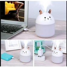 Asitan Sevimli Kawaii Kedi Hava Nemlendirici Lamba Beyaz