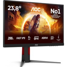 Asitan 24G4HA - 24 Inch Full Hd Gaming Monitor, Fast Ips, 200Hz, 1ms, G-Sync Comp, HDR10, Height Adjust (19