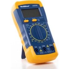 Asitan Çok Fonksiyonlu Dijital Multimetre ve Volt Amper Ölçme Cihazı Elektrik Direnç Diot Kablo Kısa