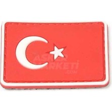 Asitan Kordak Türk Bayrağı Küçük Boy Peç Arma (Kırmızı)