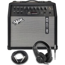 Asitan MGA-50HD Elektro Gitar Amfisi 50 Watt USB Bluetooth Şarjlı 4 Girişli (Kulaklık ve Kablo Dahil)