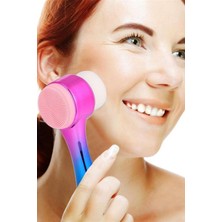 Asitan 2 Adet Çift Işlevli Renkli Cilt Yüz Temizleme Fırçası, Peeling Masaj, Gözenek Temizleyici Al
