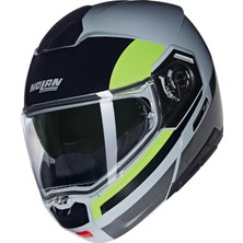 Asitan N90-3 06 Roboto 346 Çene Açılır Motosiklet Kaskı Gri Siyah Yeşil L