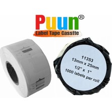 Asitan Puun Dymo Lw 11353 Muadil Çok Amaçlı Etıket (1000 Etiket/paket) (12MM x 24MM) Labelwriter EL60, L