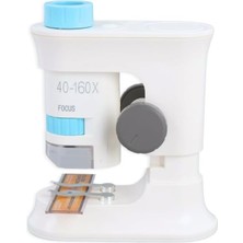 Asitan Taşınabilir Standlı Çocuk Mikroskobu 40X 160X, Stem Eğitim Mikroskobu
