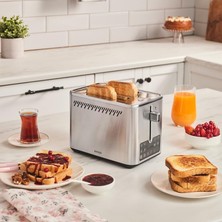 Asitan Karaca Color Touch Inox Ekmek Kızartma Makinesi 2 Dilim Kapasiteli 950 W
