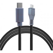 Asitan Type-C To Mikro USB Kablosu, USB Tip C - Mikro USB Otg Kablosu Erkek - Erkek Şarj Veri Iletimi, 1