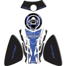 Asitan Yamaha R25 Eski Kasa Tank Pad Set Mavi