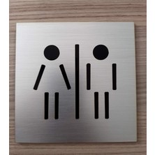 Asitan Kadın Erkek Ortak Wc Tuvalet Tabelası